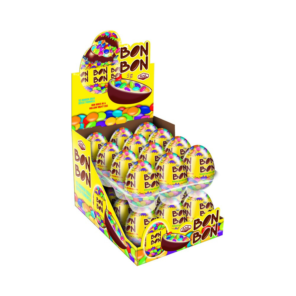 Vajíčko BONBON s lentilkami 30g Vajíčko BONBON s lentilkami 30g
