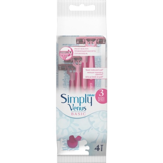Gillette jednorázový strojček Simply Venus Basic 4ks