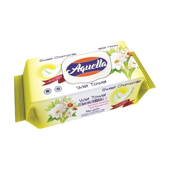Aquella vlhčené utierky s vôňou kamilky 100ks