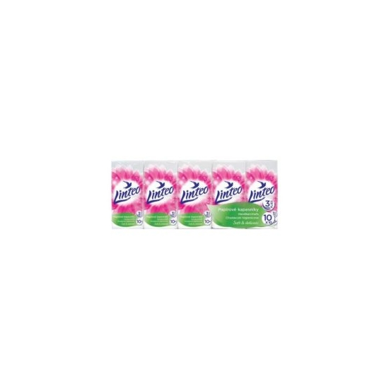Linteo hygienické vreckovky 3vrstv/10x10ks Satin