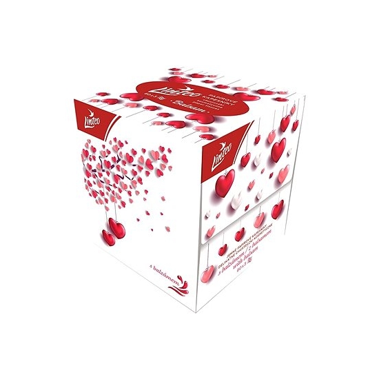 Linteo kozmetické vreckovky vyťahovacie BOX 60ks/3vrst. Balsam