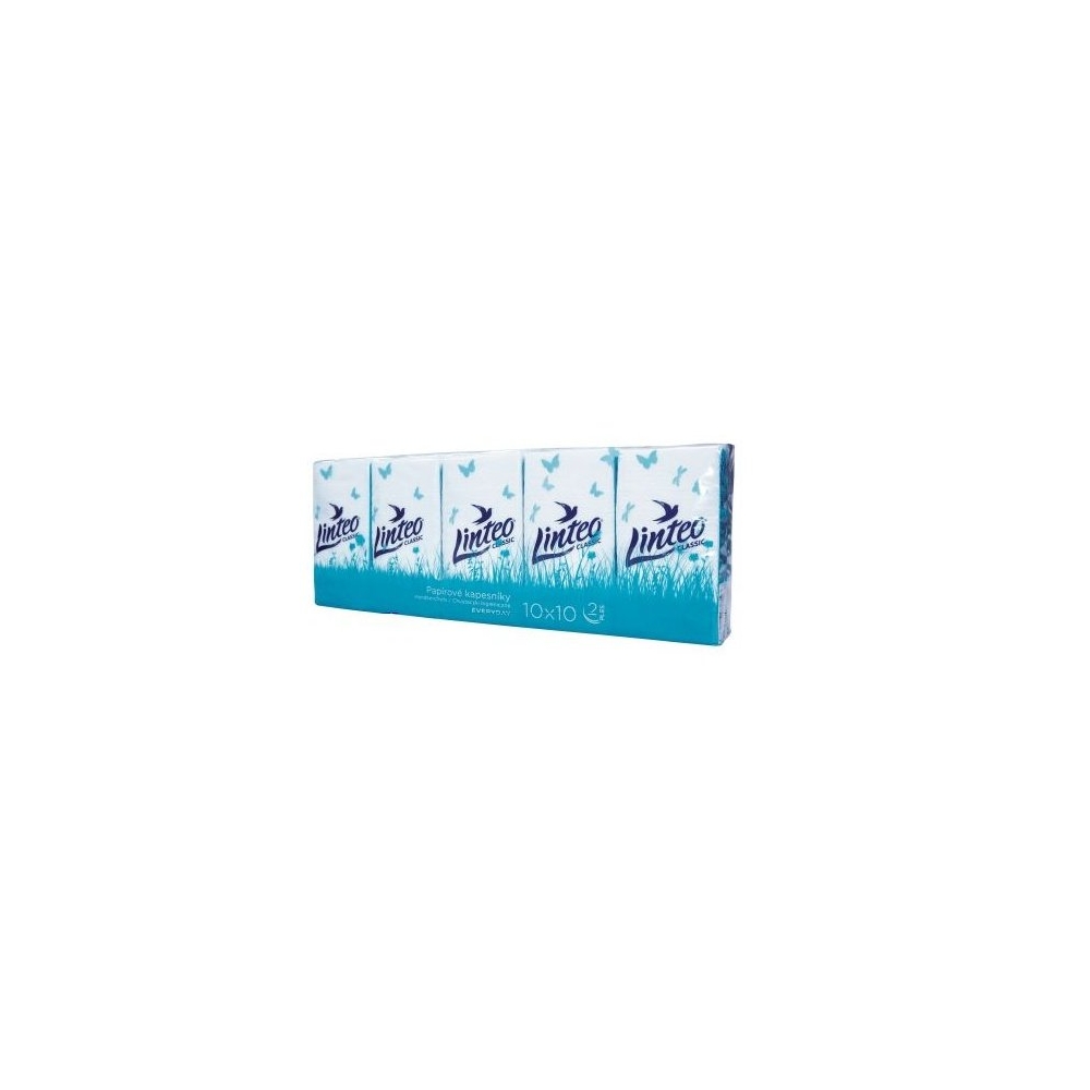 Linteo hygienické vreckovky 2vrstv/10x10ks Classic Linteo hygienické vreckovky 2vrstv/10x10ks Classic