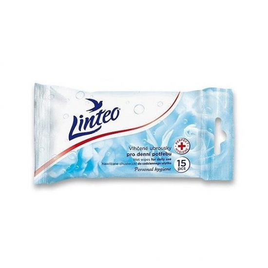 Linteo vlhčené utierky pre dennú spotrebu 15ks