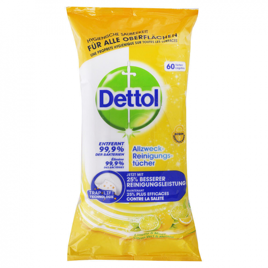 Dettol antibakt. vlh. utierky 36ks Citrón+Limetka