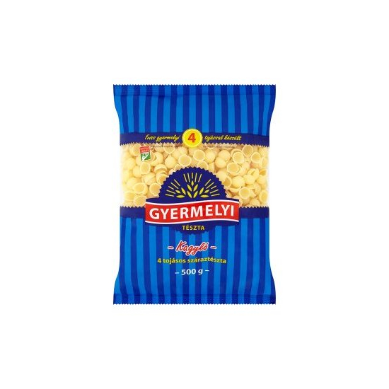 Gyermelyi cestoviny 4-vaj. Mušličky malé 500g