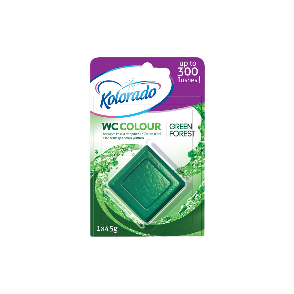Kolorado WC čistiaca kocka zelený les 45g Kolorado WC čistiaca kocka zelený les 45g