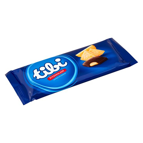 Tibi Horká čokoláda plnená s ananásovým krémom 90g
